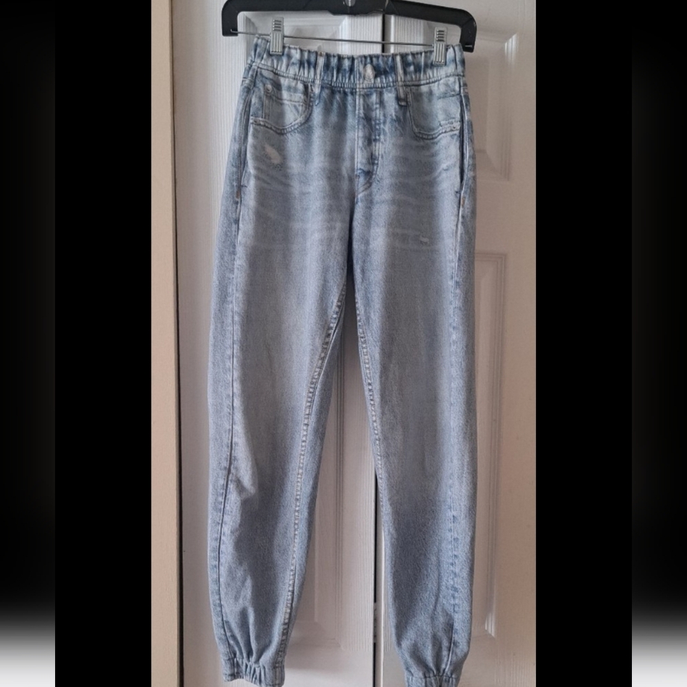 Rag & Bone Miramar Faux Jean Jogger XS Light Wash LNWOPrice Tags